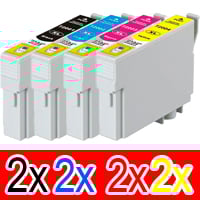 8 Pack Compatible Epson 711XXL Ink Cartridge Set (2BK,2C,2M,2Y)