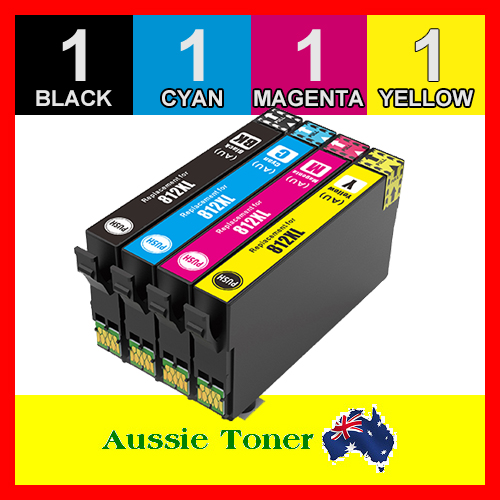4x Generic Ink 812 812XL for Epson WorkForce Pro WF7830 WF7840 WF