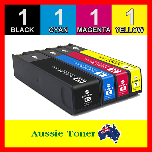 4x Generic 975X Ink Cartridges for HP PageWide P55250dw P57750dw PRO 452dw 477dw | eBay