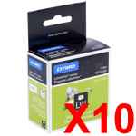 10 x Genuine Dymo LW Multi Purpose Labels 13mm x 25mm - 1000 Labels SD11353 S0722530