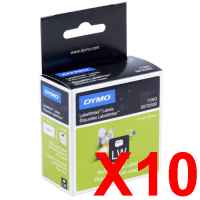 10 x Genuine Dymo LW Multi Purpose Labels 13mm x 25mm - 1000 Labels SD11353