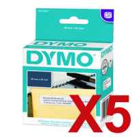 5 x Genuine Dymo LW Multi Purpose Labels 19mm x 51mm - 500 Labels SD11355 S0722550