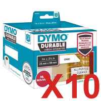 10 x Genuine Dymo LW Durable Shipping Labels 25mm x 89mm - 700 Labels SD1933081 1933081