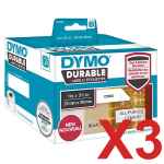 3 x Genuine Dymo LW Durable Shipping Labels 25mm x 89mm - 700 Labels SD1933081 1933081