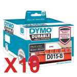 10 x Genuine Dymo LW Durable Large Shipping Labels 59mm x 102mm - 300 Labels SD1933088 1933088