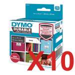 10 x Genuine Dymo LW Durable Address Labels 25mm x 54mm - 160 Labels SD1976411 1976411
