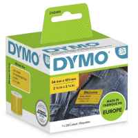 1 x Genuine Dymo LW Yellow Shipping Labels 54mm x 101mm - 220 Labels SD2133400 2133400