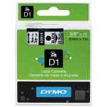 1 x Genuine Dymo D1 Label Tape 9mm Black on Clear 40910 - 7 metres
