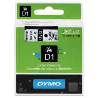 1 x Genuine Dymo D1 Label Tape 9mm Black on White 40913 - 7 metres