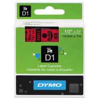 1 x Genuine Dymo D1 Label Tape 12mm Black on Red 45017 - 7 metres