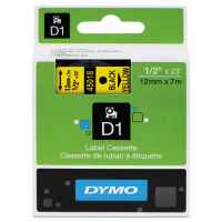 1 x Genuine Dymo D1 Label Tape 12mm Black on Yellow 45018 - 7 metres