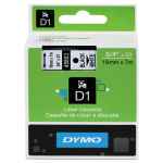 1 x Genuine Dymo D1 Label Tape 19mm Black on White 45803 - 7 metres