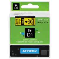 Dymo D1 Label Tape 19mm Black on Yellow 45808