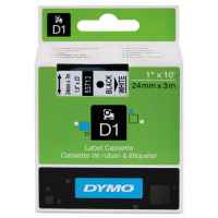 Dymo D1 Label Tape 24mm Black on White 53713