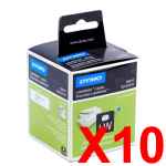 10 x Genuine Dymo LW Address Labels 28mm x 89mm - 260 Labels SD99010 S0722370