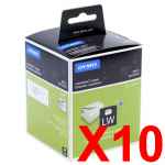 10 x Genuine Dymo LW Address Labels 36mm x 89mm - 520 Labels SD99012 S0722400
