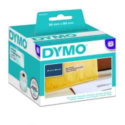 Dymo SD99013 S0722410 Large Address Clear Plastic Label - 36mm x 89mm - 260 Labels