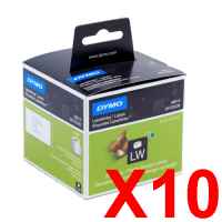 10 x Genuine Dymo LW Shipping Labels 54mm x 101mm - 220 Labels SD99014 S0722430