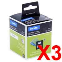 3 x Genuine Dymo LW Suspension File Labels 12mm x 50mm - 220 Labels SD99017 S0722460