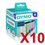 10 x Genuine Dymo LW Large Lever Archive File Labels 59mm x 190mm - 110 Labels SD99019 S0722480