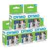5 x Genuine Dymo LW Multi Purpose Labels 13mm x 25mm - 1000 Labels SD11353 S0722530