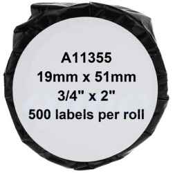 Dymo SD11355 S0722550 Multi Purpose Label - 19mm x 51mm - 500 Labels