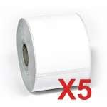 5 x Compatible Dymo LW Large Shipping Labels 59mm x 102mm - 300 Labels SD30256 S0719190