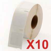 10 x Compatible Dymo LW Multi Purpose Square Labels 25mm x 25mm - 750 Labels SD30332 S0929120