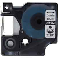 1 x Compatible Dymo D1 Label Tape 12mm Black on White 45013 - 7 metres