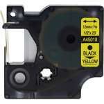 1 x Compatible Dymo D1 Label Tape 12mm Black on Yellow 45018 - 7 metres