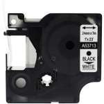 1 x Compatible Dymo D1 Label Tape 24mm Black on White 53713 - 7 metres