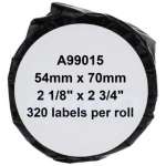 1 x Compatible Dymo LW Multi Purpose Labels 54mm x 70mm - 320 Labels SD99015 S0722440