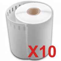 10 x Compatible Dymo LW Extra Large Shipping Labels 104mm x 159mm - 220 Labels S0904980 S0904980