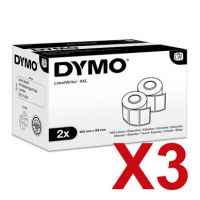 3 x Genuine Dymo LW Small Shipping Labels 59mm x 102mm - 2 Rolls of 575 Labels/Roll S0947420 S0947420