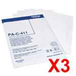 3 x Genuine Brother PA-C-411 Mobile Thermal Paper PAC411
