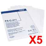 5 x Genuine Brother PA-C-411 Mobile Thermal Paper PAC411