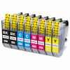 8 Pack Compatible Brother LC-431XL Ink Cartridge Set (2BK,2C,2M,2Y)