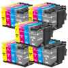 20 Pack Compatible Brother LC-536XL Ink Cartridge Set (5BK,5C,5M,5Y)