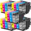 20 Pack Compatible Brother LC-536XXL Ink Cartridge Set (5BK,5C,5M,5Y)