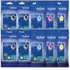 10 Pack Genuine Brother LC-536XXL Ink Cartridge Super High Yield Set (4BK,2C,2M,2Y)