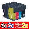 10 Pack Compatible Brother LC-133 Ink Cartridge Set (4BK,2C,2M,2Y)