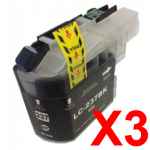3 x Compatible Brother LC-237XL Black Ink Cartridge LC-237XLBK