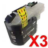 3 x Compatible Brother LC-237XL Black Ink Cartridge LC-237XLBK