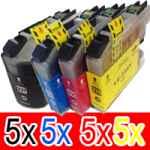 20 Pack Compatible Brother LC-237XL LC-235XL Ink Cartridge Set (5BK,5C,5M,5Y)