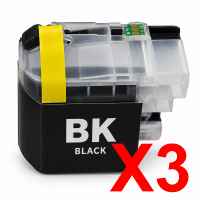 3 x Compatible Brother LC-23E Black Ink Cartridge LC-23EBK