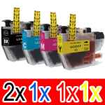 5 Pack Compatible Brother LC-3317 Ink Cartridge Set (2BK,1C,1M,1Y)