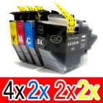 10 Pack Compatible Brother LC-3319XL Ink Cartridge Set (4BK,2C,2M,2Y)