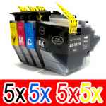 20 Pack Compatible Brother LC-3319XL Ink Cartridge Set (5BK,5C,5M,5Y)