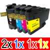 5 Pack Compatible Brother LC-3333 Ink Cartridge Set (2BK,1C,1M,1Y)