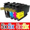 20 Pack Compatible Brother LC-3337 Ink Cartridge Set (5BK,5C,5M,5Y)